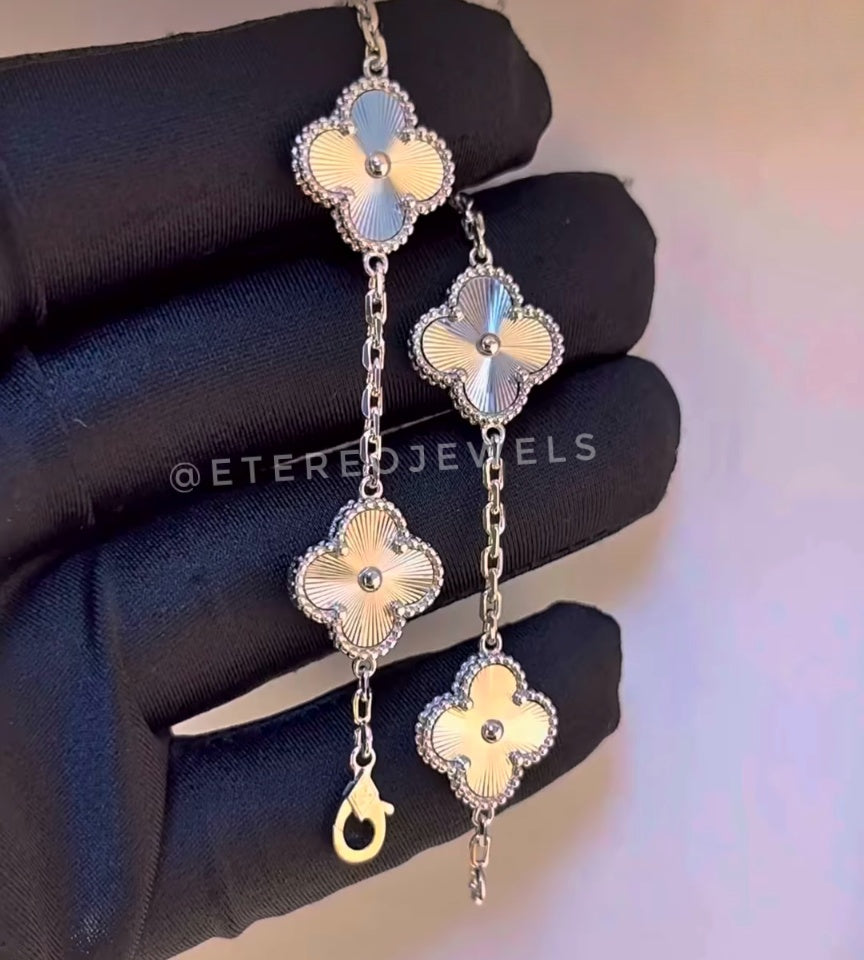 Clover Bracelet Etereo Rose Gold / Silver