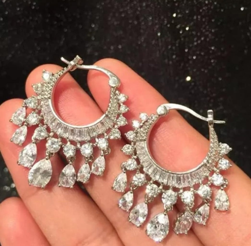 Teardrop Hoop Earrings