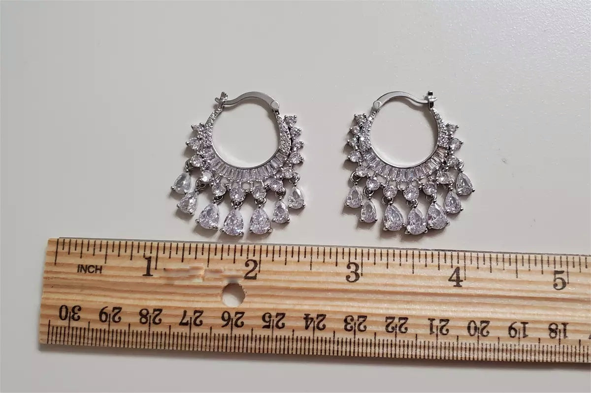 Teardrop Hoop Earrings