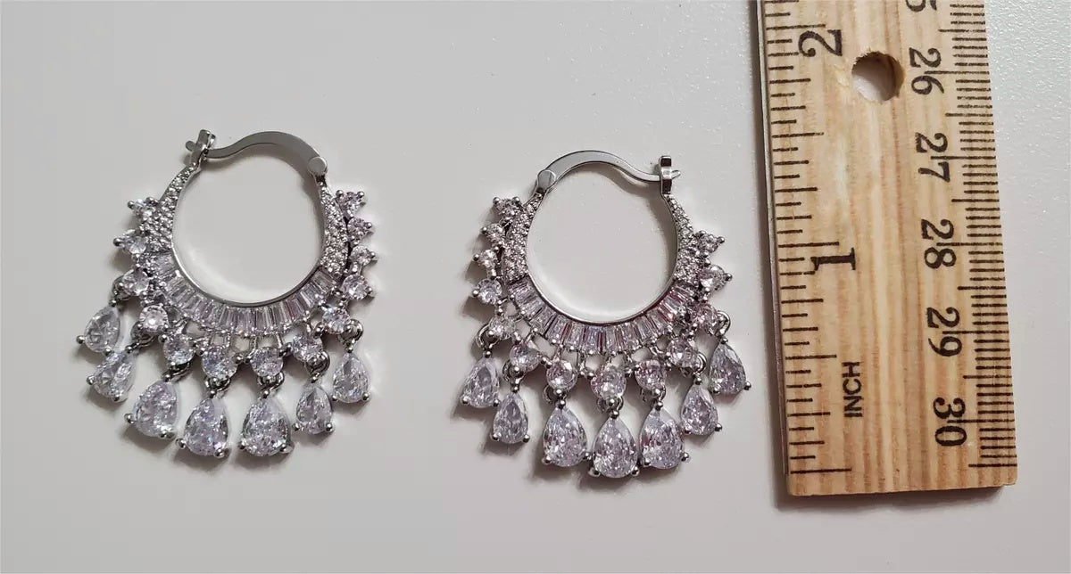 Teardrop Hoop Earrings