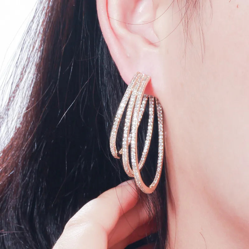 Triple Hoop Earrings - Silver Lining Jewellery