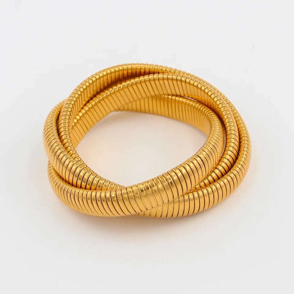 Intertwined Bracelet Gold - Silver Lining Jewellery