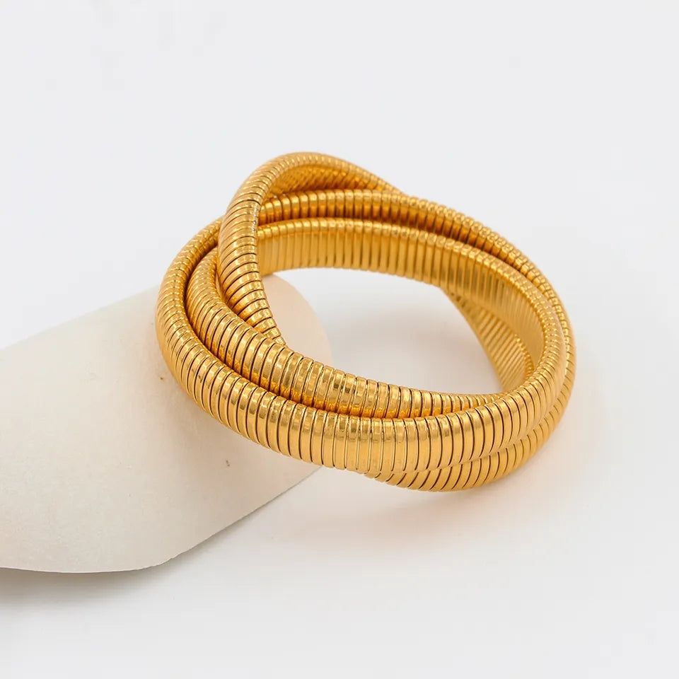 Intertwined Bracelet Gold - Silver Lining Jewellery