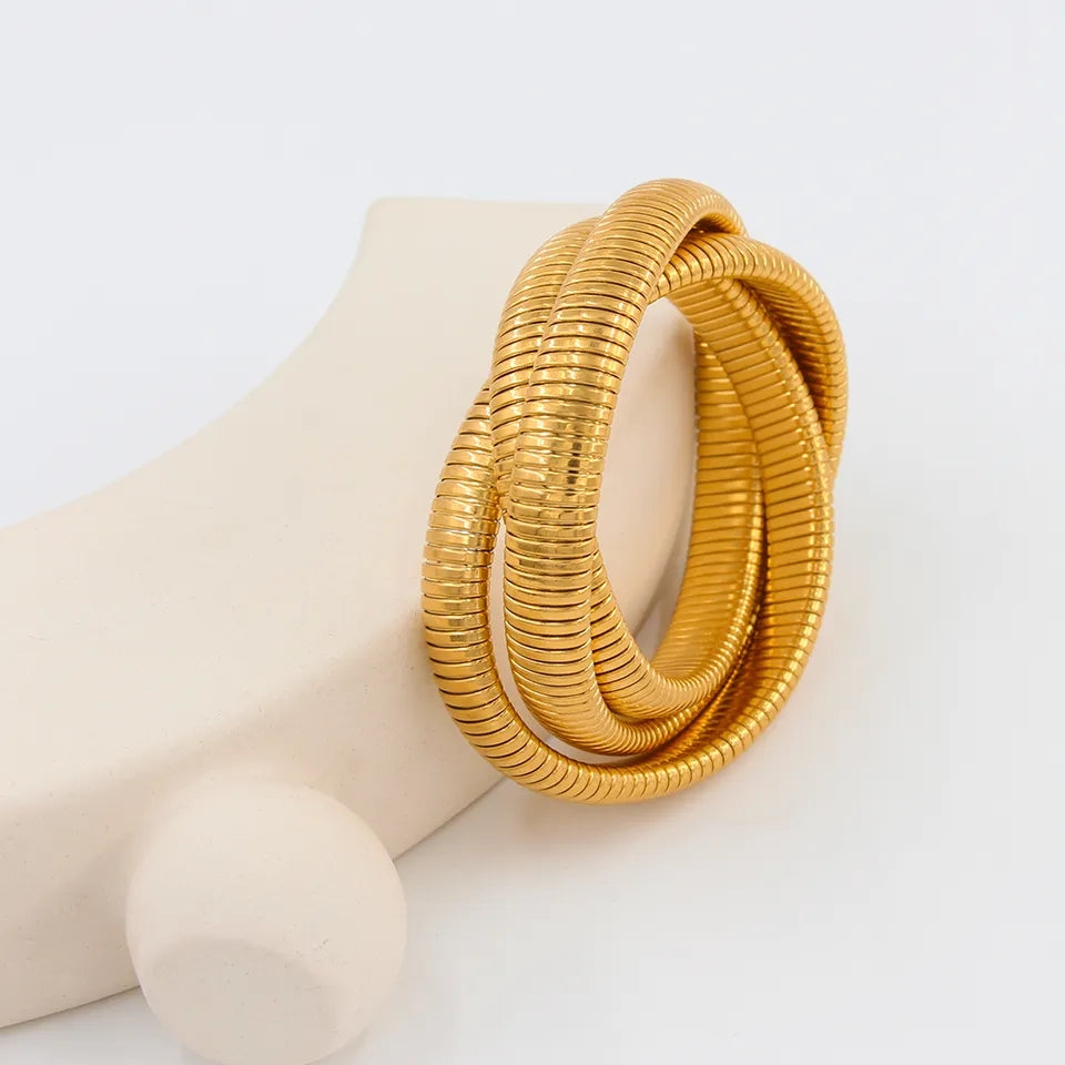 Intertwined Bracelet Gold - Silver Lining Jewellery