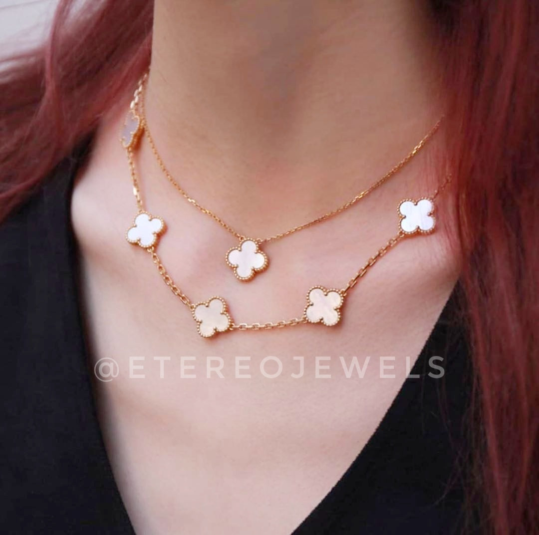 Silver Lining Jewellery Clover Necklace Etereo vc (Only single Clover Necklace) Silver Lining Jewellery