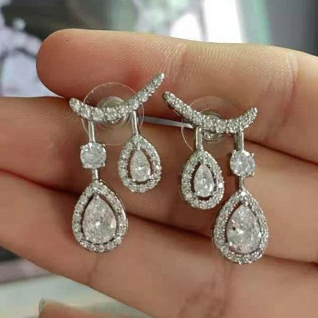 Double Pear Earrings