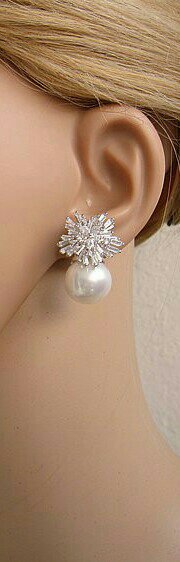 Starburst Pearl Earrings - Silver Lining Jewellery