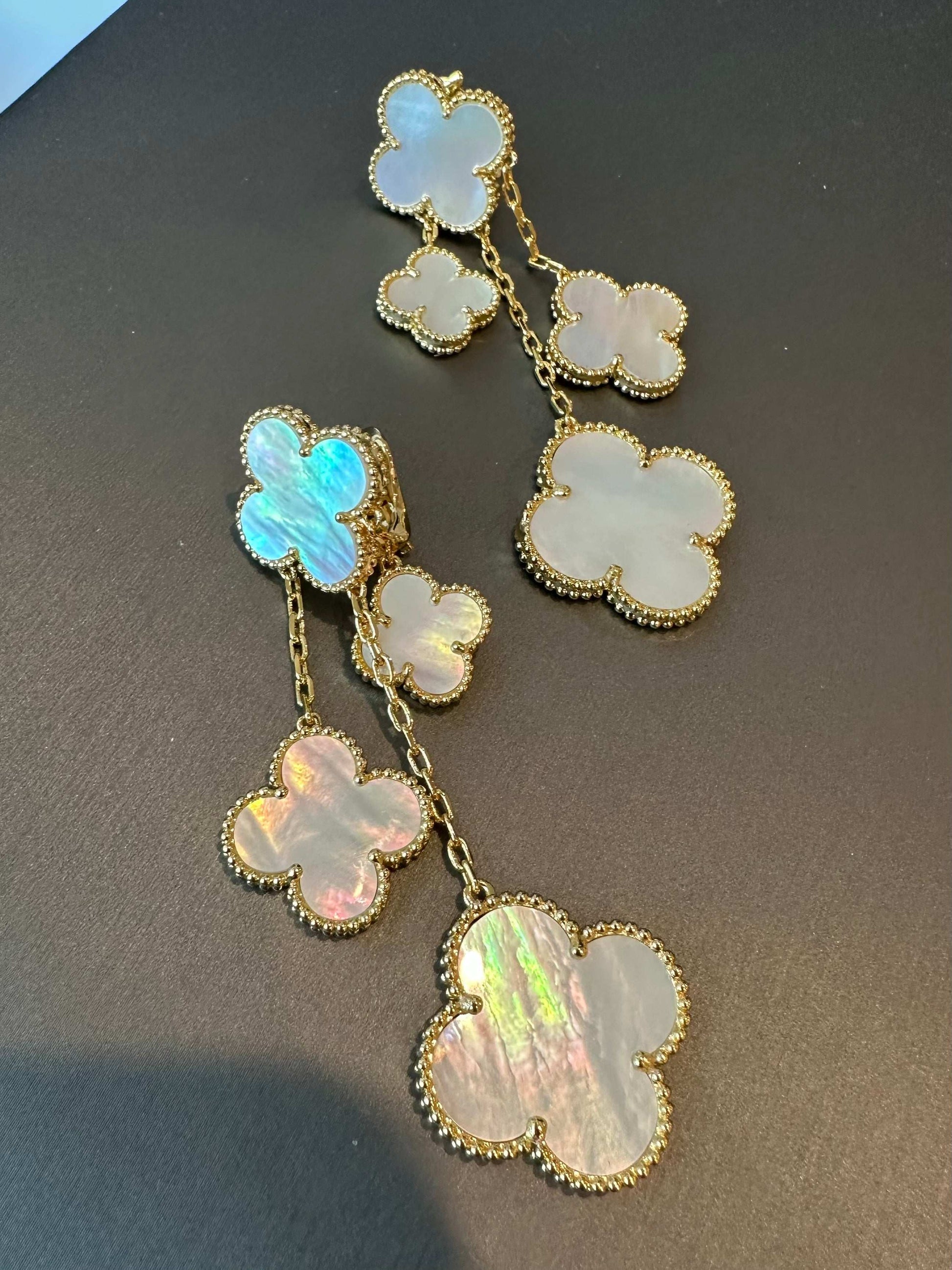 Clover Dangle Earrings Etereo