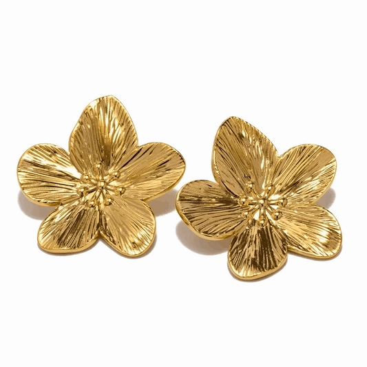 Silver Lining Jewellery 50% off Gold Flower Earrings Silver Lining Jewellery 