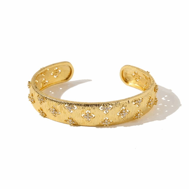 Textured Cuff Bracelet - Silver Lining Jewellery