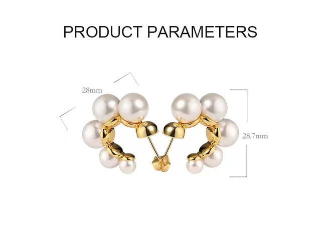 Pearl Hoop Earrings - Silver Lining Jewellery