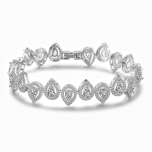 Pear Tennis Bracelet