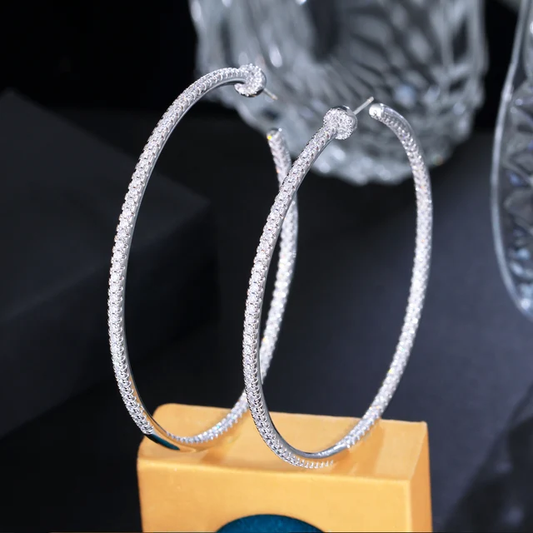 Oversized Round Hoop Earrings