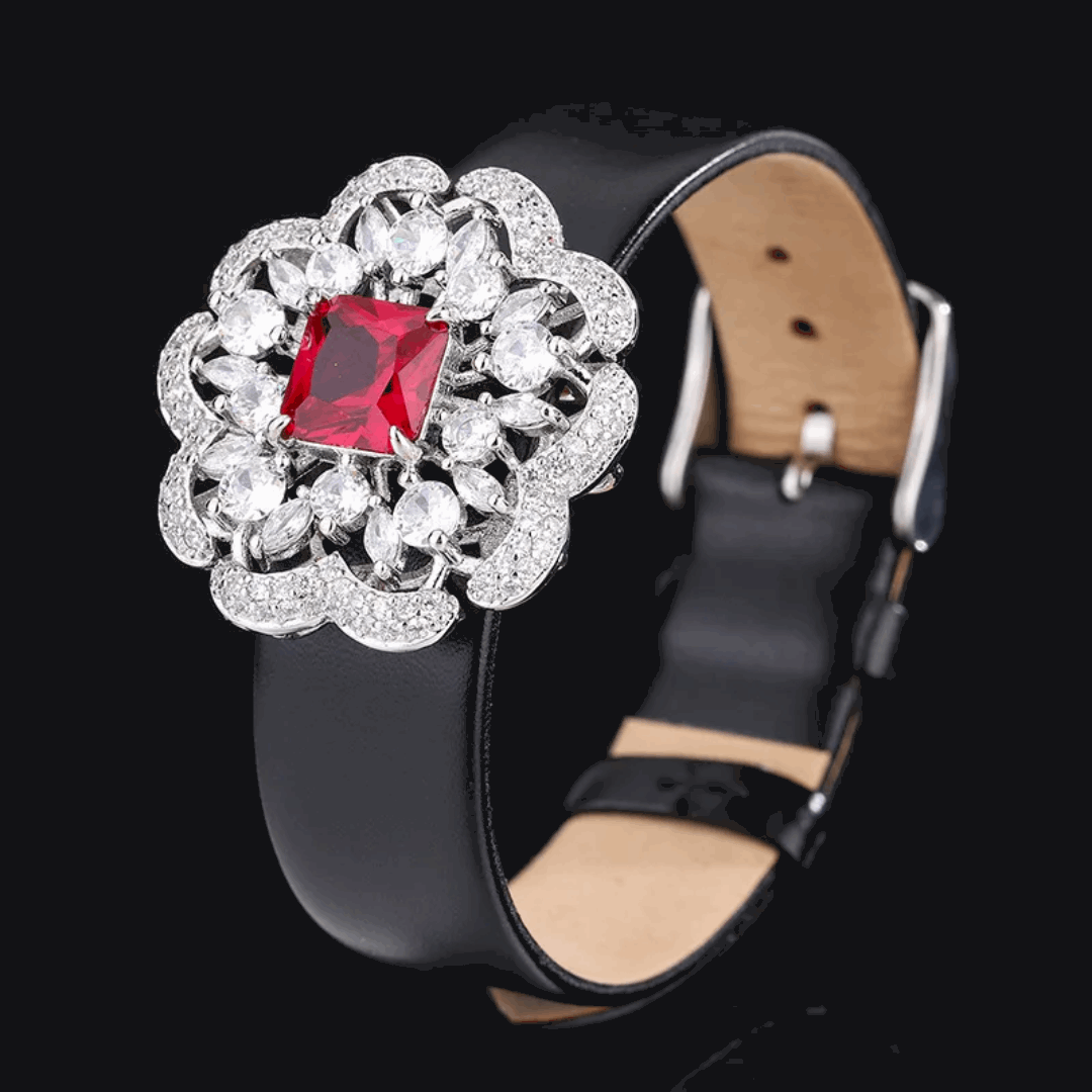 Flower Leather Bracelet