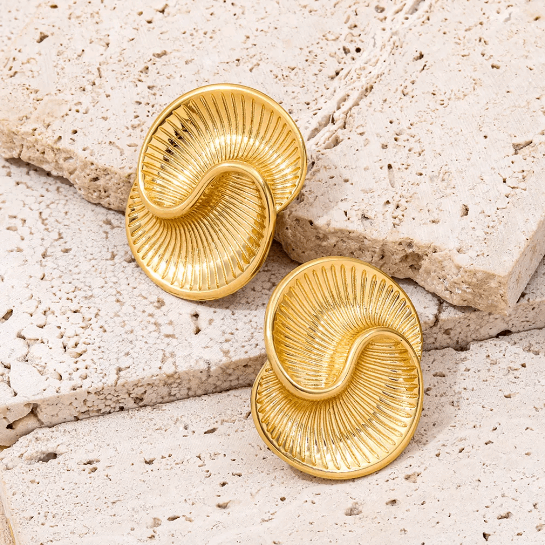 Swirl Gold Earrings