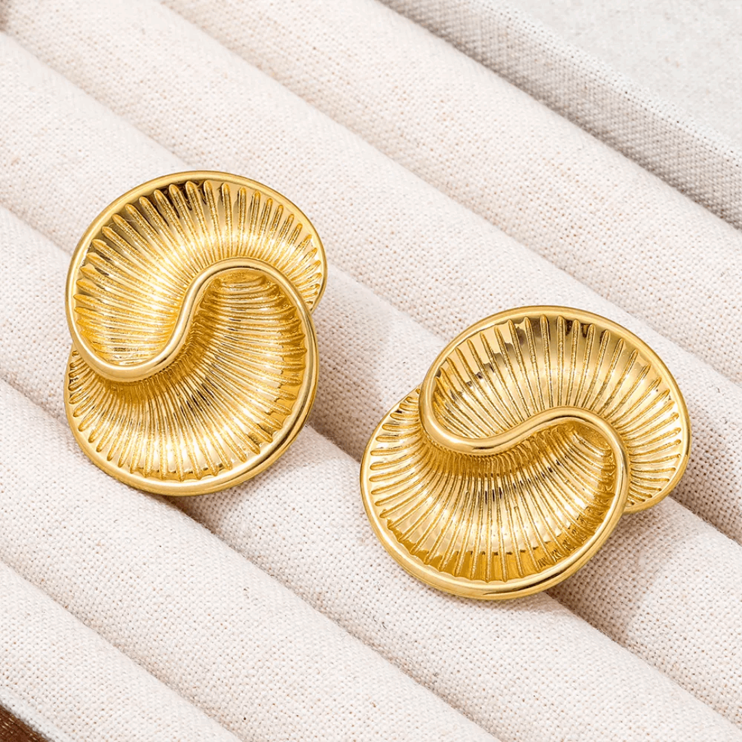 Swirl Gold Earrings