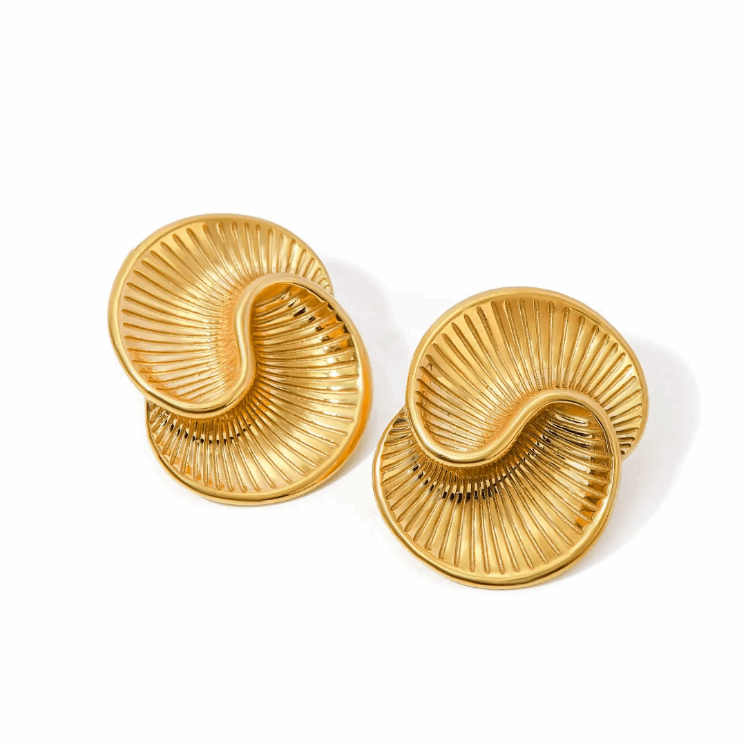 Swirl Gold Earrings