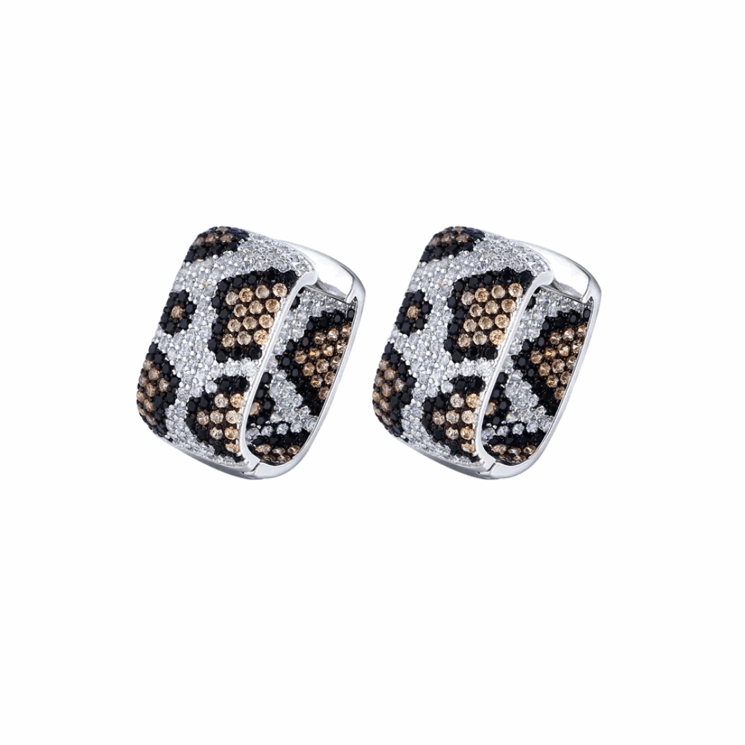 Leopard Huggies Earrings