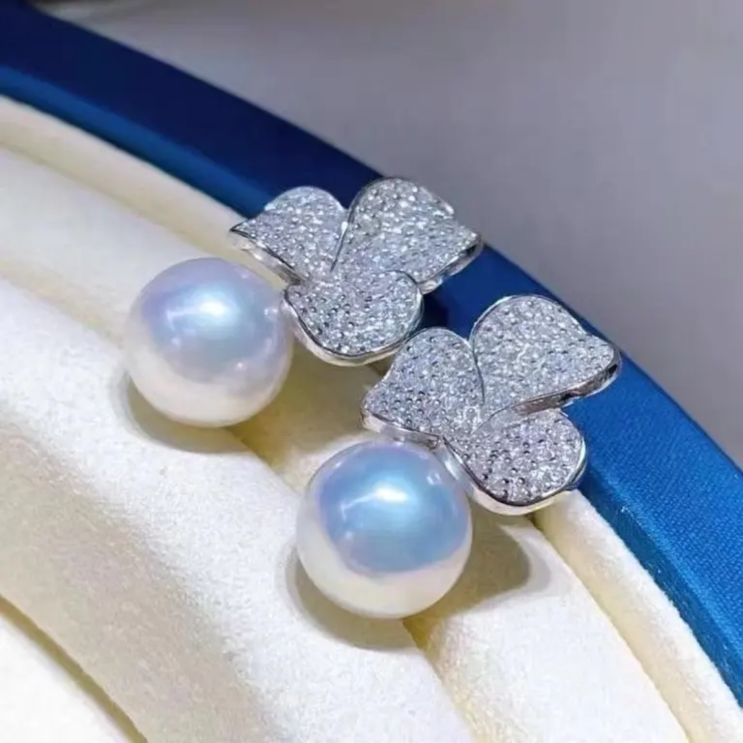 Flower Pearl Earrings