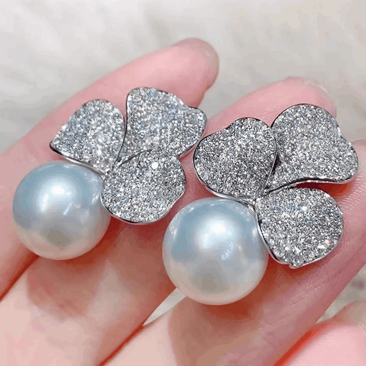 Flower Pearl Earrings