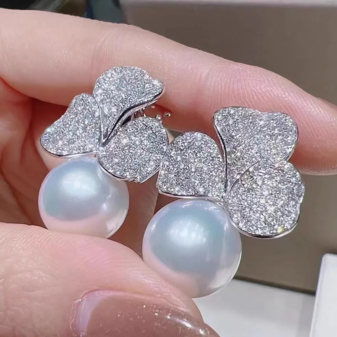 Flower Pearl Earrings