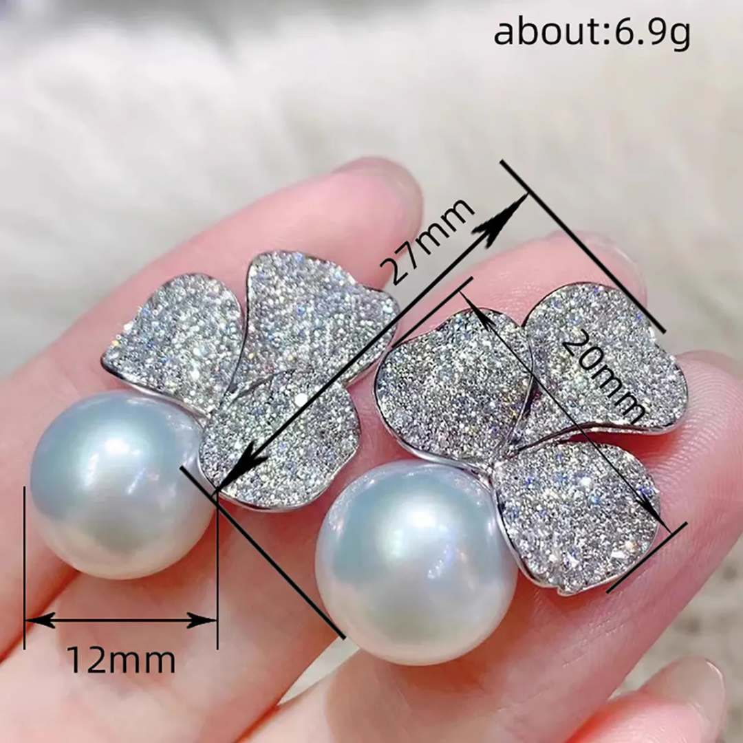 Flower Pearl Earrings