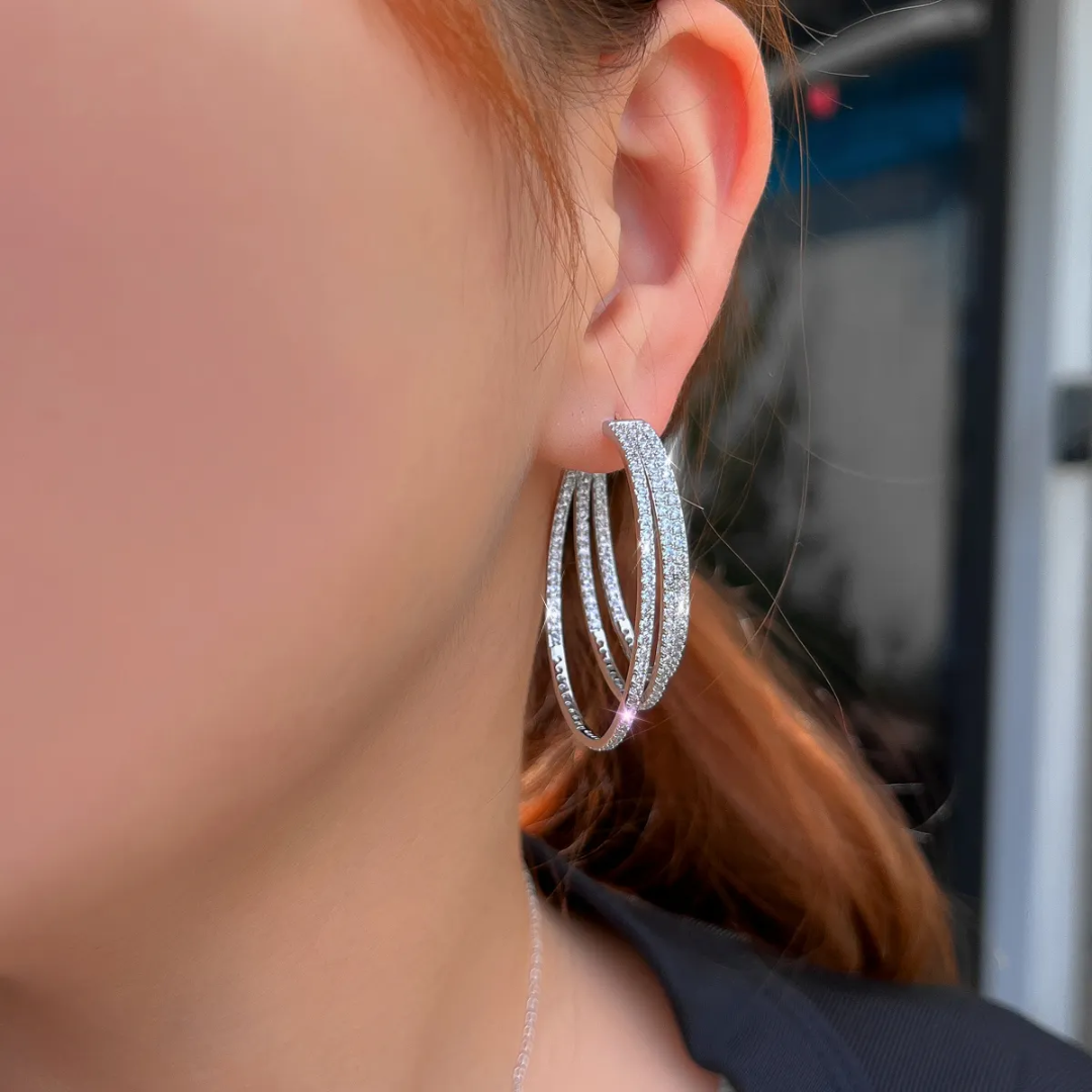 Triple Hoop Earrings