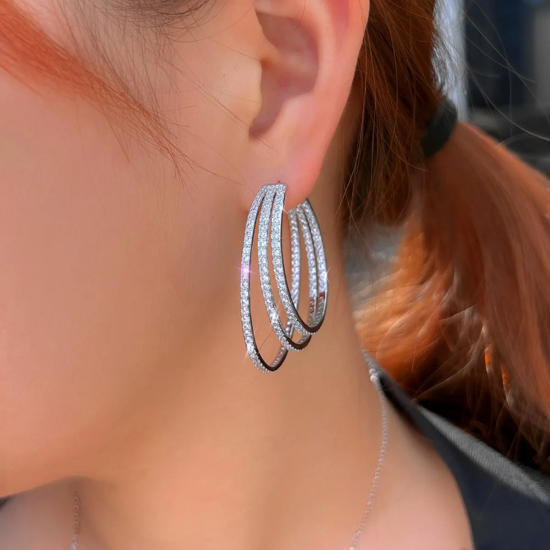 Triple Hoop Earrings