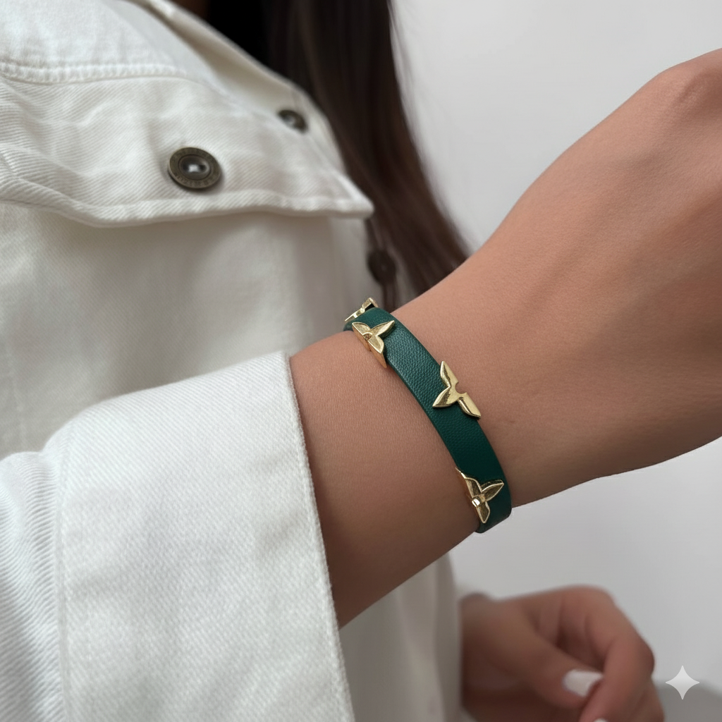 L Leather Bracelet Etereo