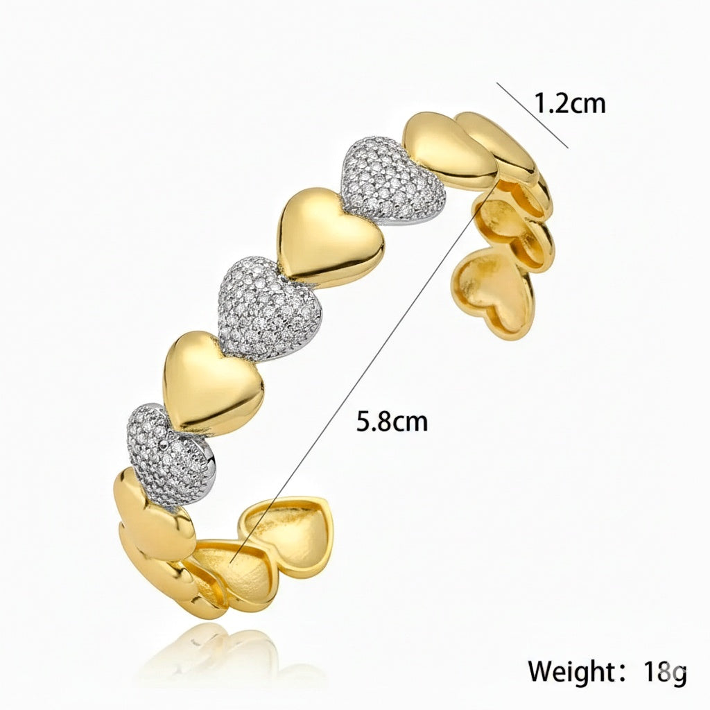 Heart Cuff Bracelet