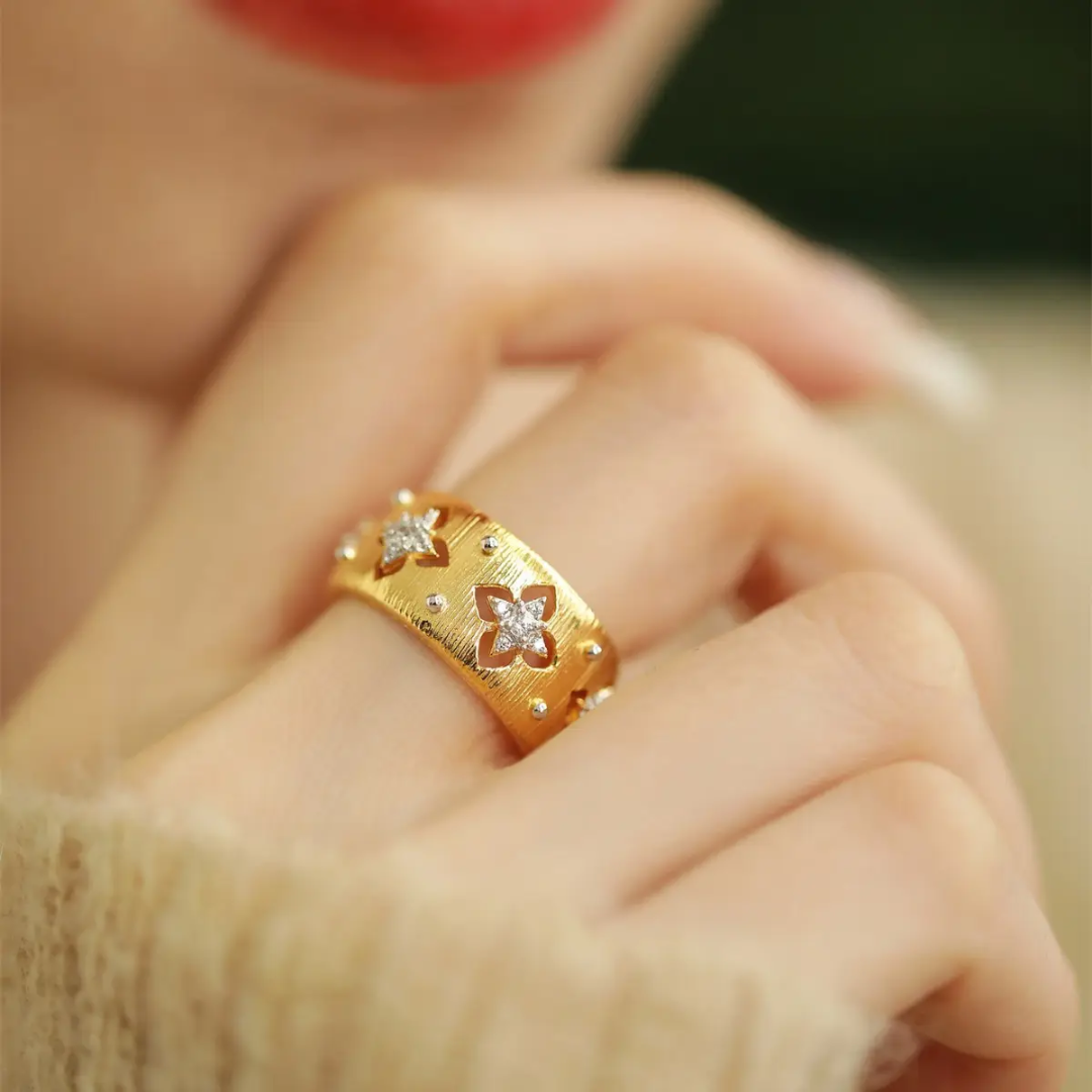 Textured Metal Rings - Adjustable