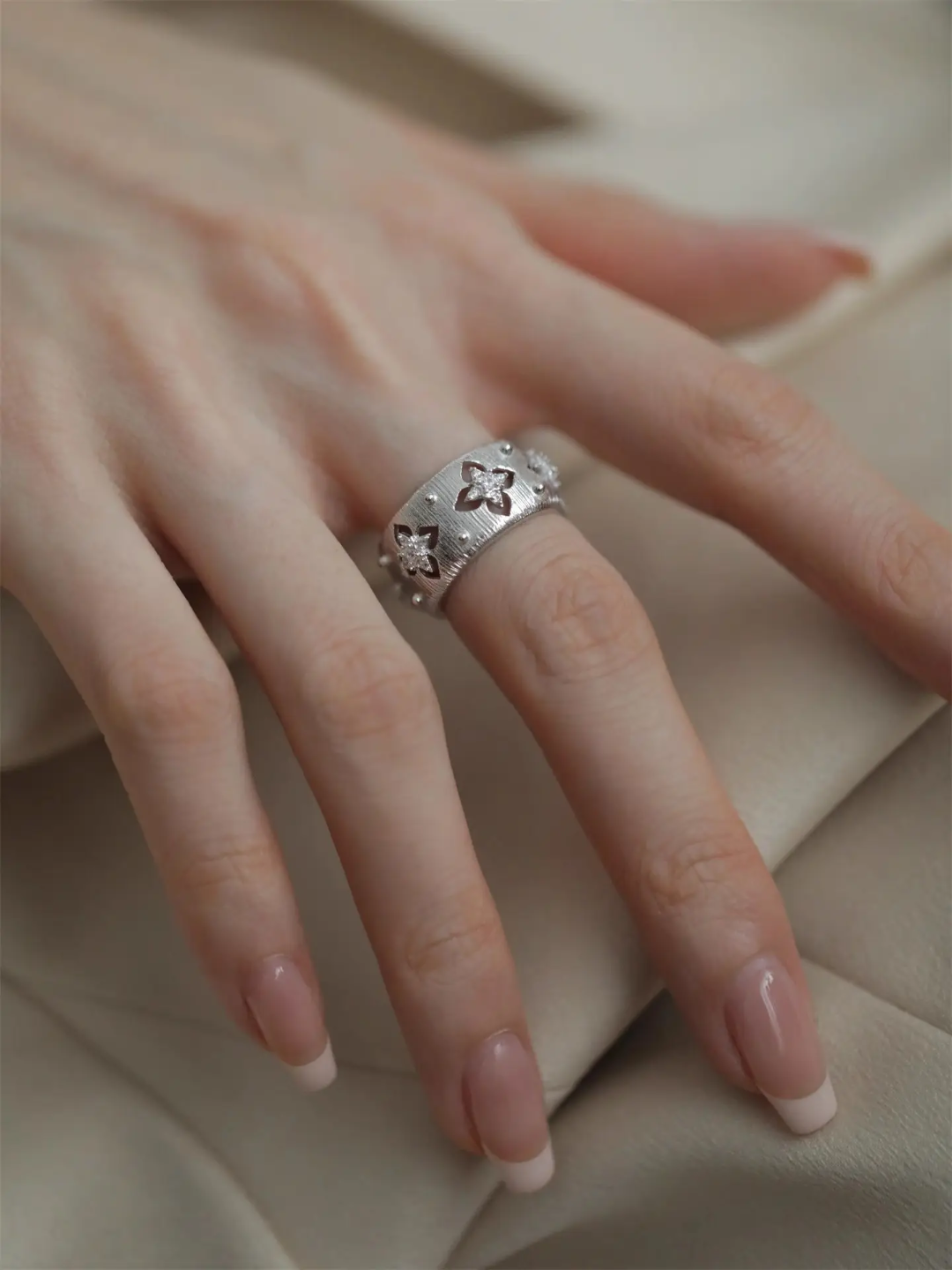 Textured Metal Rings - Adjustable