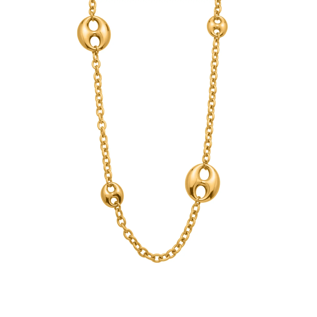 Gold Long Chain Necklace - 36 inch
