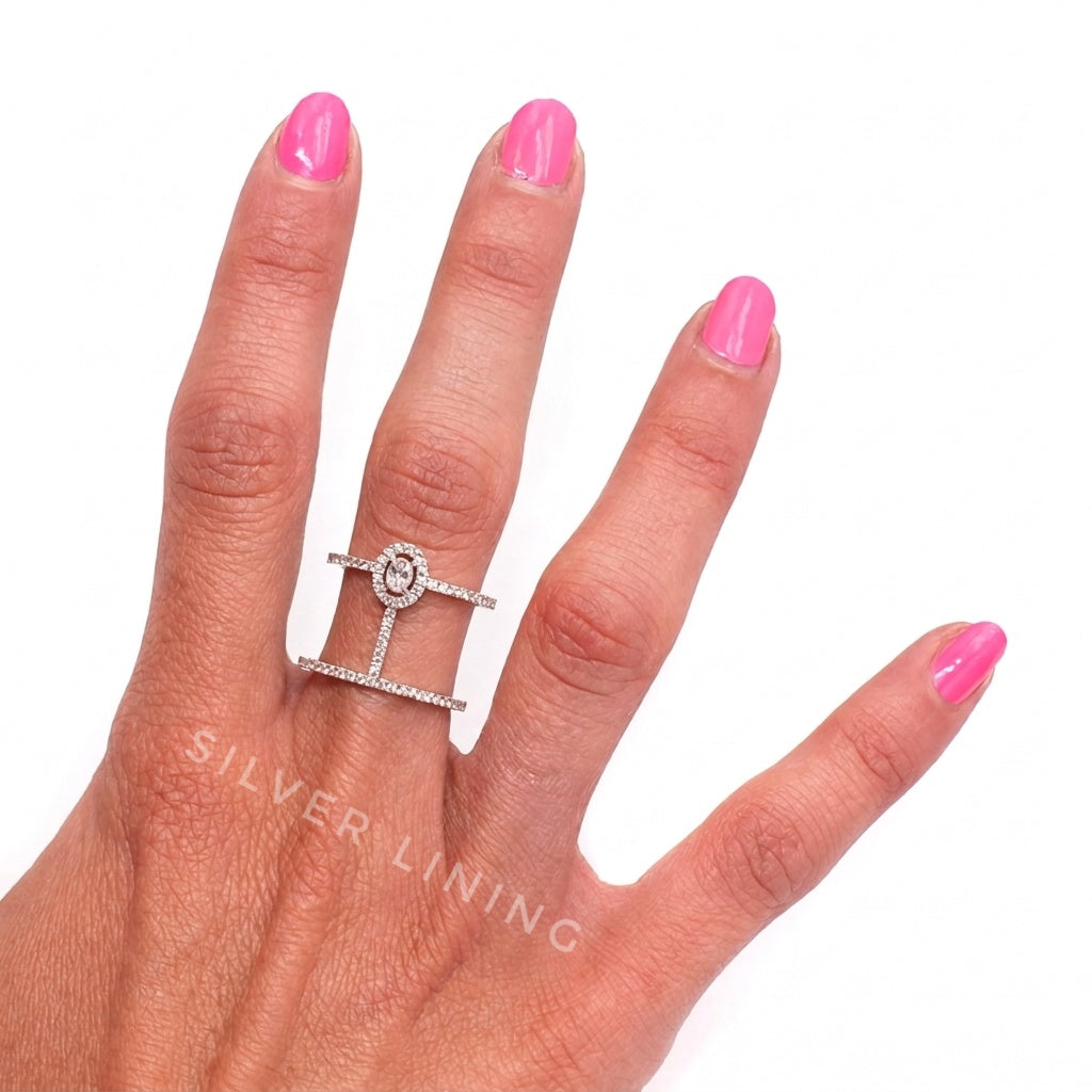Oval Cuff Ring - Adjustable