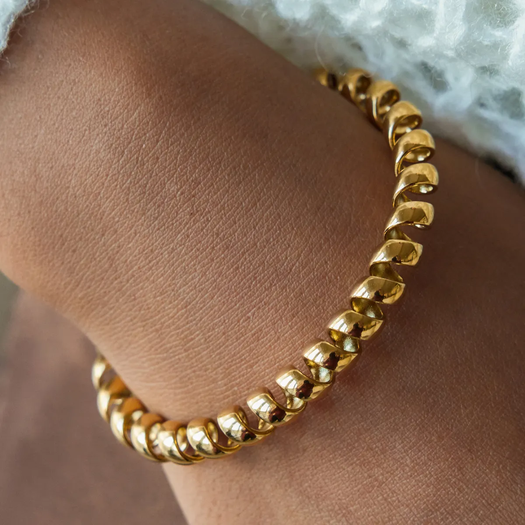 Spiral Cuff Bracelets Adjustable