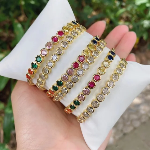 Bezel Cuff Bracelets