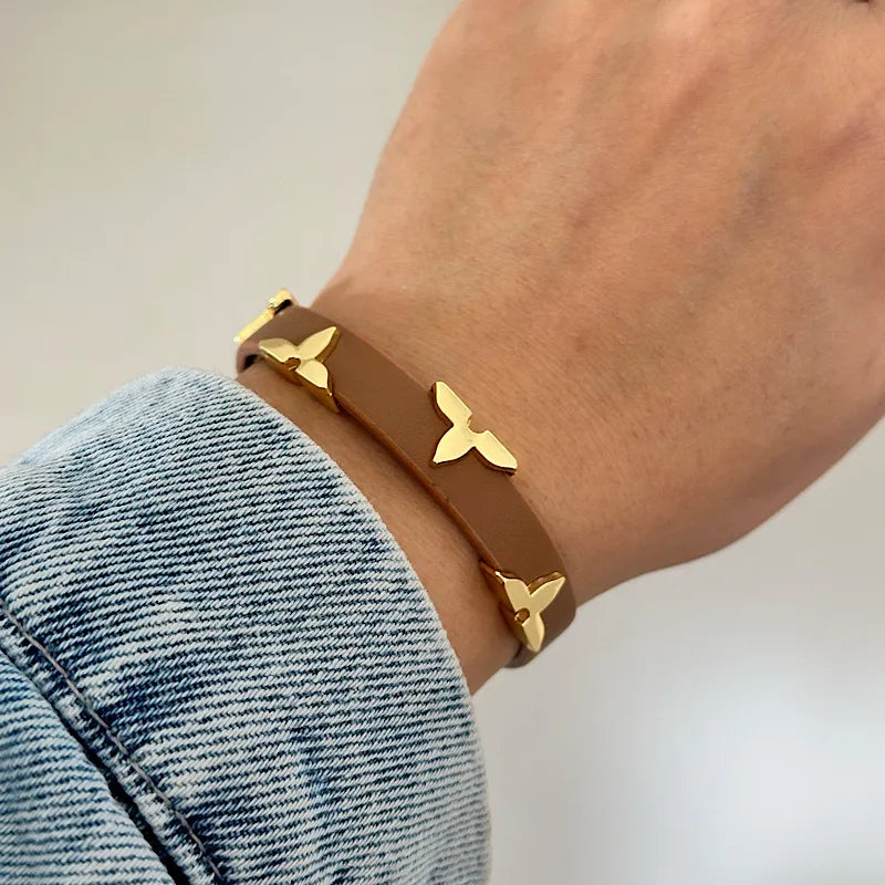 L Leather Bracelet Etereo