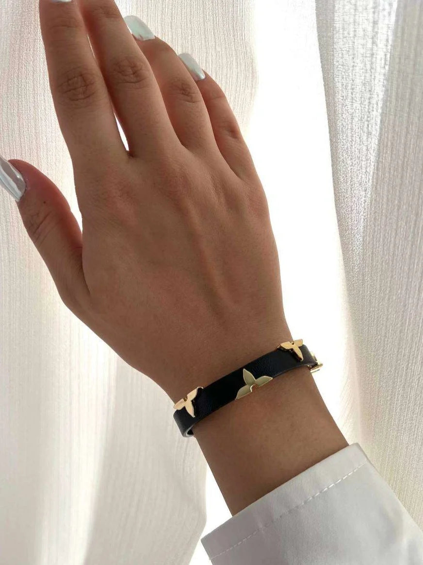 L Leather Bracelet Etereo