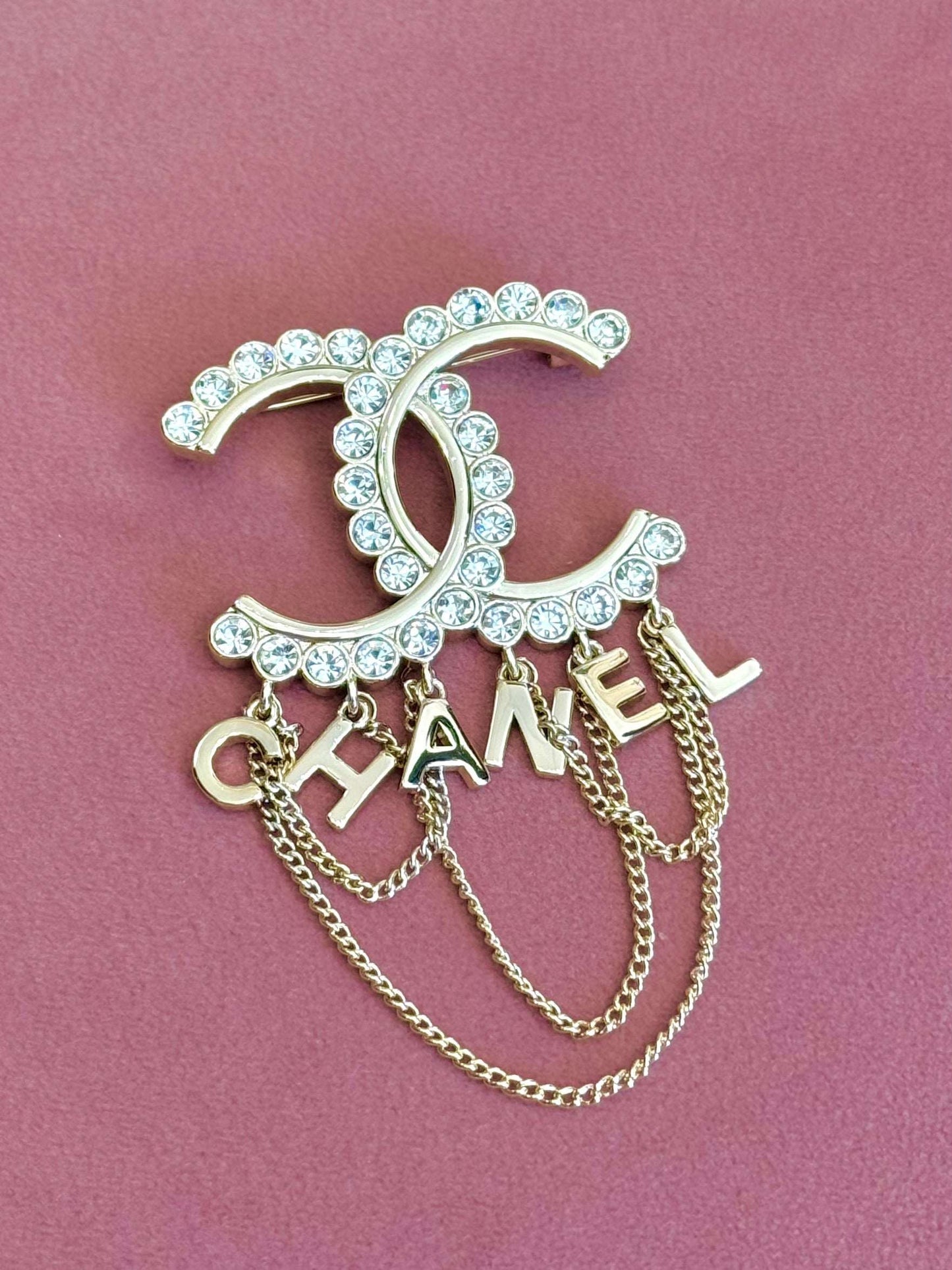 Cc Brooch Etereo Chain Tassel