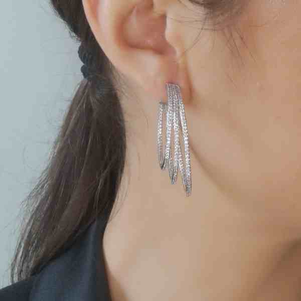 Triple Hoop Earrings - Silver Lining Jewellery