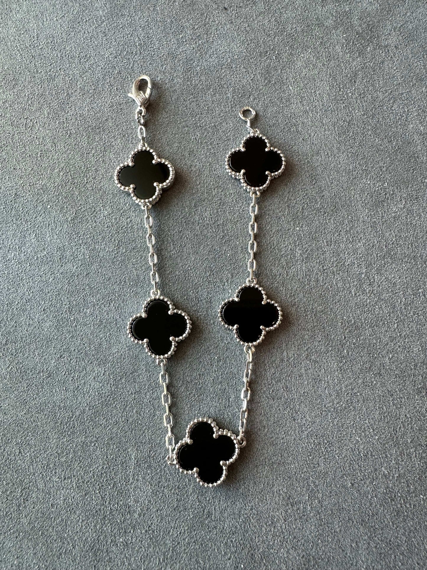 Clover Bracelet Etereo Black Silver