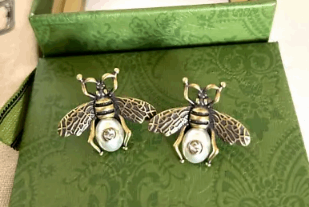 Bee Pearl GG Earrings Etereo