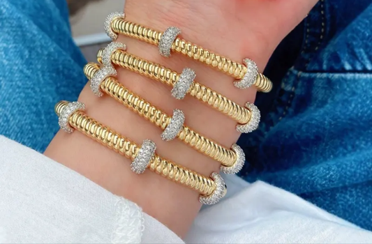 Two Tone Cuff Bracelet