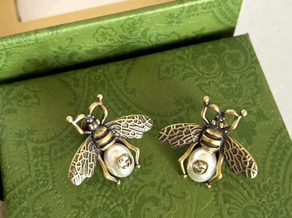 Bee Pearl GG Earrings Etereo