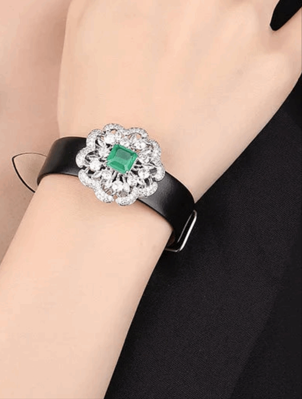 Flower Leather Bracelet