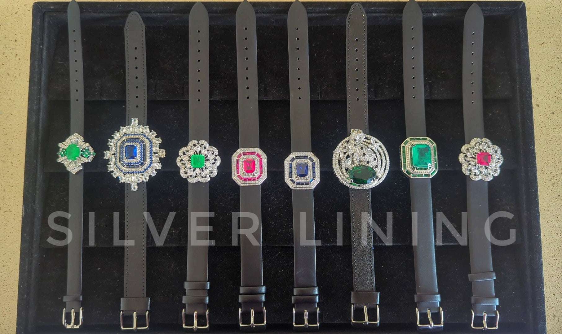 Emerald Leather Bracelet