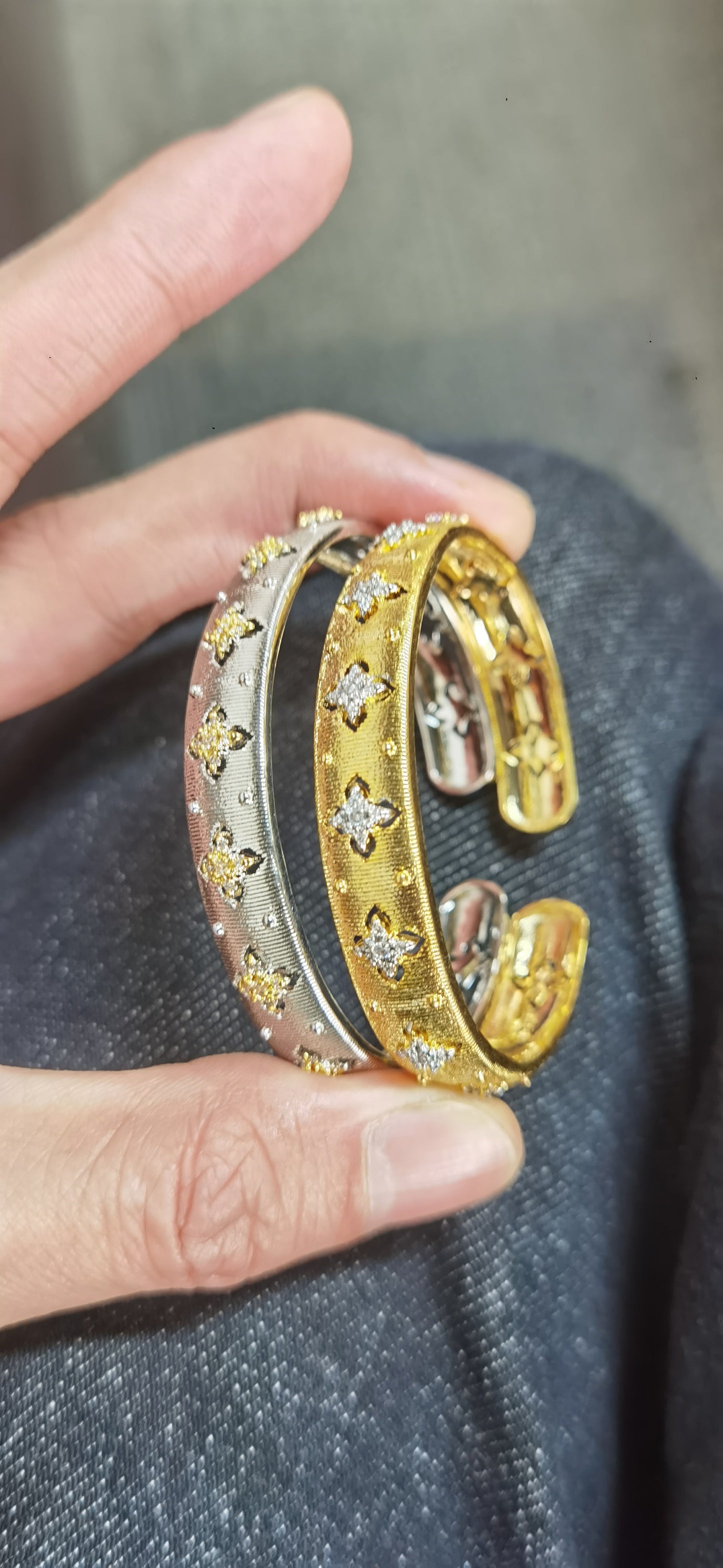 Textured Metal Bracelet Cuff