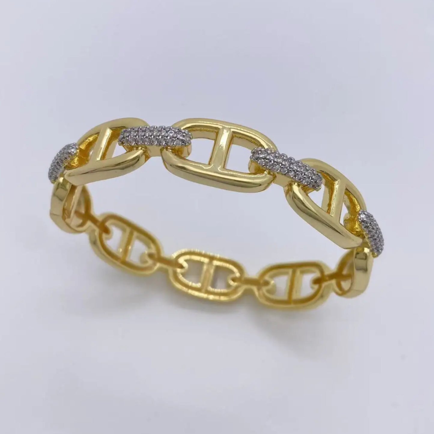 Two Tone Link Bracelet