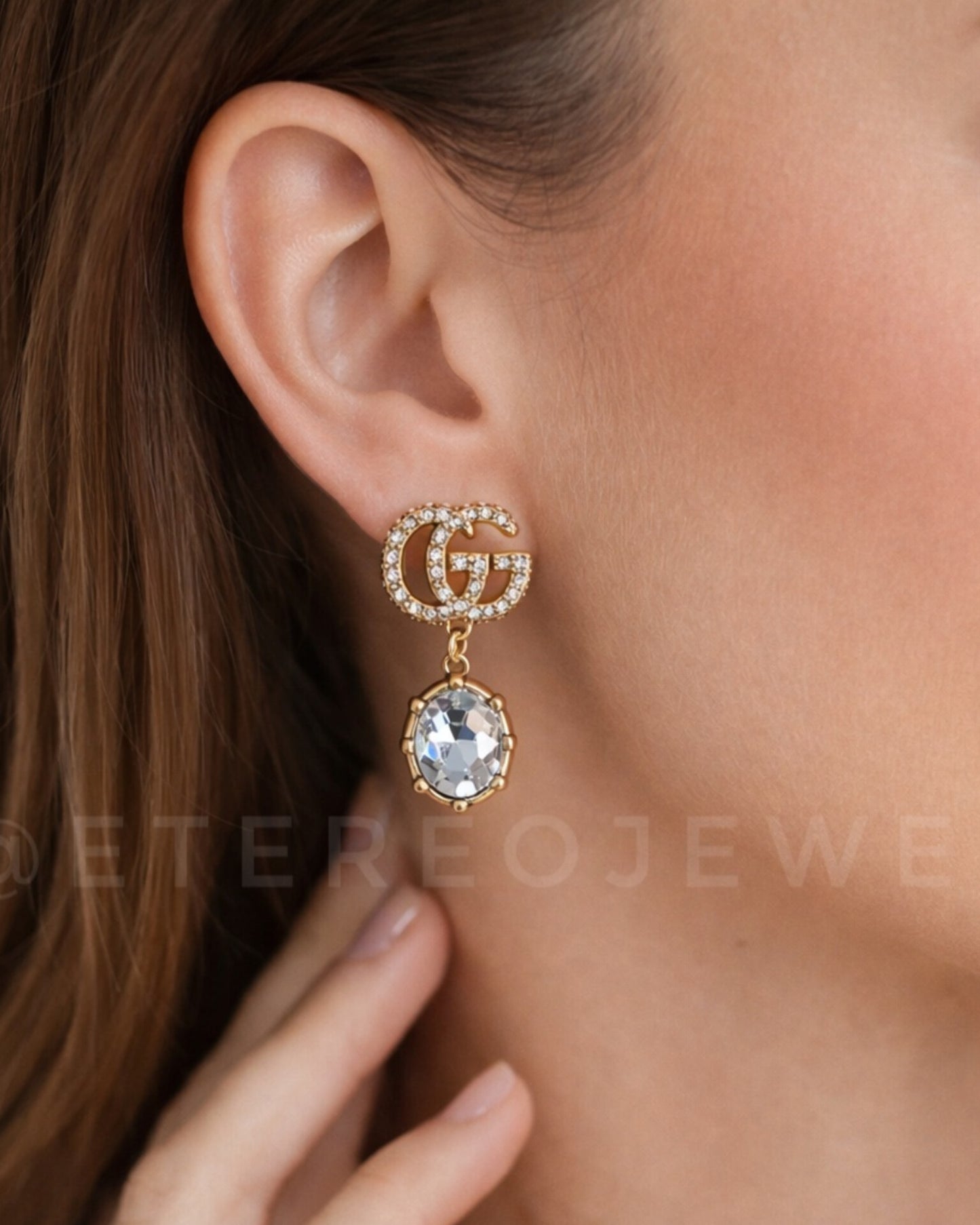 Gg Crystal Earrings Etereo