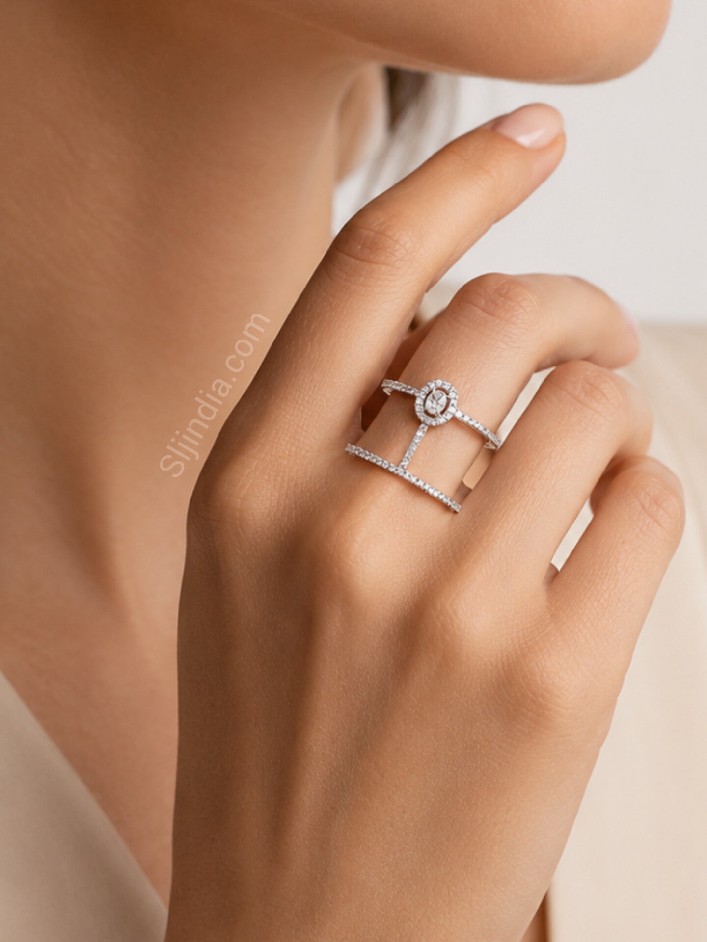 Oval Cuff Ring - Adjustable